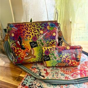 Consuela “Cami” Multicolor Crossbody Bag and Wallet Set